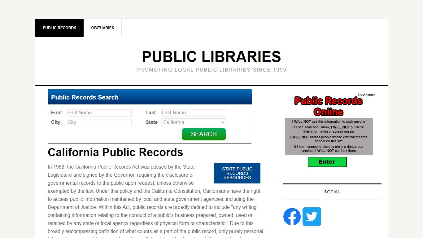 California Public Records